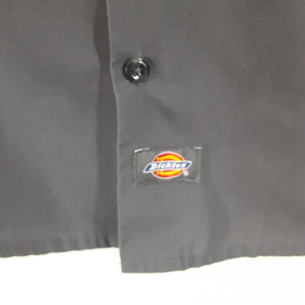 Dickies Adult Mens XL Motorcycle Club Rally Short Sleeve Button Up Shirt Gray - Picture 7 of 10